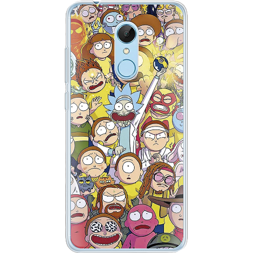 Чехол BoxFace Xiaomi Redmi 5 Rick and Morty все герои