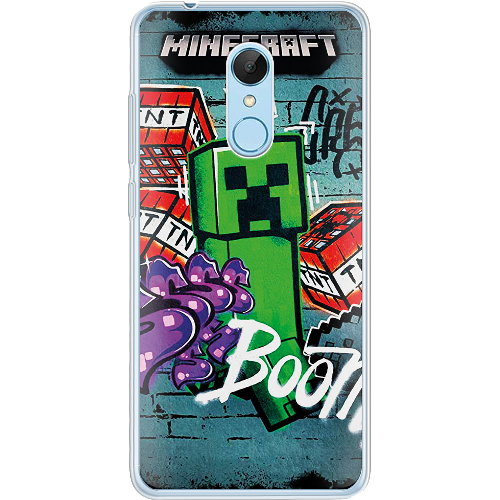 Чехол BoxFace Xiaomi Redmi 5 Minecraft Graffiti