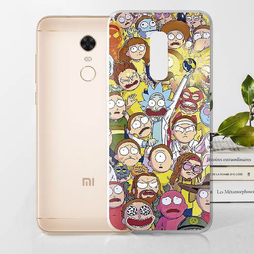 Чехол BoxFace Xiaomi Redmi 5 Plus Rick and Morty все герои