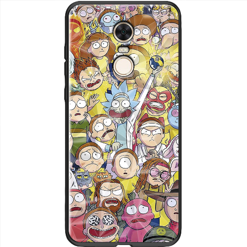 Чехол BoxFace Xiaomi Redmi 5 Plus Rick and Morty все герои