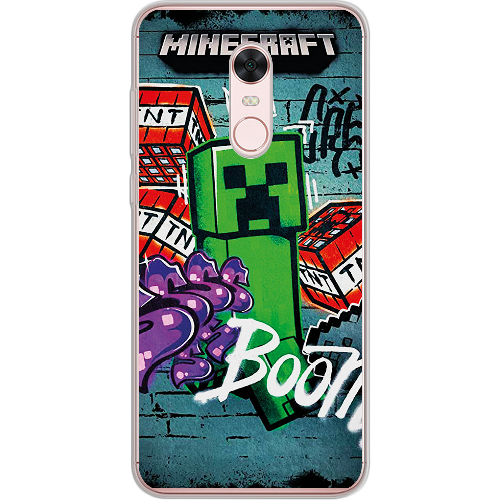 Чехол BoxFace Xiaomi Redmi 5 Plus Minecraft Graffiti