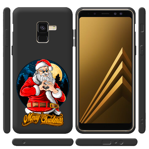 Чехол Boxface Samsung A530 Galaxy A8 2018 Cool Santa and heart