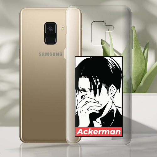 Чехол Boxface Samsung A530 Galaxy A8 2018 Attack On Titan - Ackerman