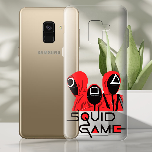 Чехол Boxface Samsung A530 Galaxy A8 2018 siquid game люди в красном