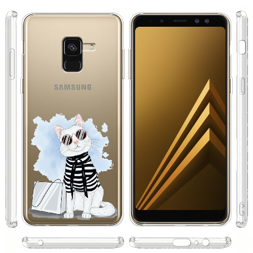 Чехол Boxface Samsung A530 Galaxy A8 2018 Кот Модник