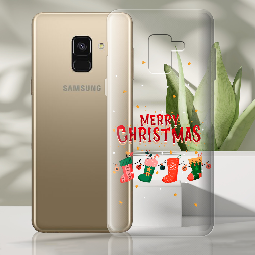 Чехол Boxface Samsung A530 Galaxy A8 2018 Рождественские Носки