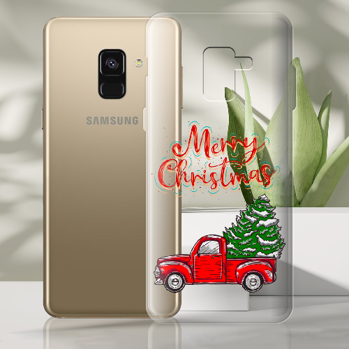 Чехол Boxface Samsung A530 Galaxy A8 2018 Holiday Car Merry Christmas