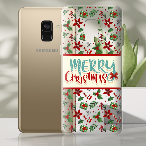 Чехол Boxface Samsung A530 Galaxy A8 2018 Vintage Christmas Congratulation