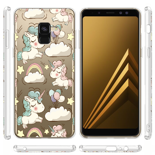 Чехол Boxface Samsung A530 Galaxy A8 2018 Unicorns