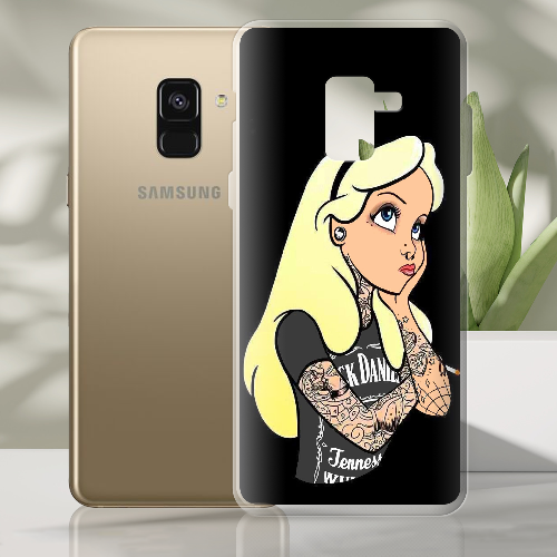 Чехол Boxface Samsung A530 Galaxy A8 2018 Панк Алиса из страны чудес