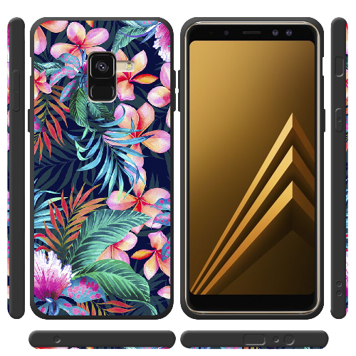 Чехол Boxface Samsung A530 Galaxy A8 2018 flowers in the tropics