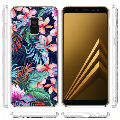 Чехол Boxface Samsung A530 Galaxy A8 2018 flowers in the tropics