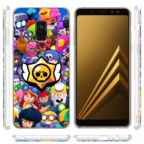 Чехол Boxface Samsung A530 Galaxy A8 2018 Brawl Stars