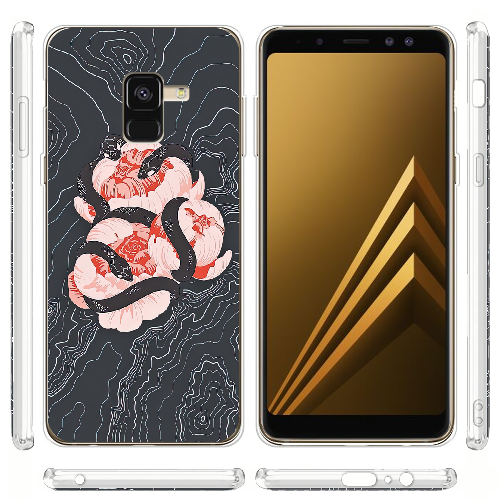 Чехол Boxface Samsung A530 Galaxy A8 2018 Snake Rose