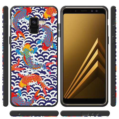 Чехол Boxface Samsung A530 Galaxy A8 2018 Koi Fish