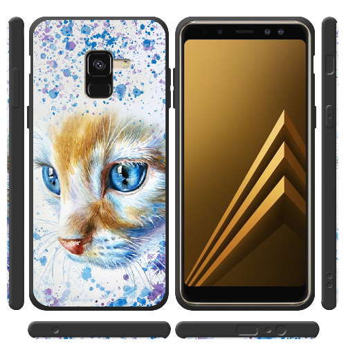 Чехол Boxface Samsung A530 Galaxy A8 2018 Голубоглазый Кот