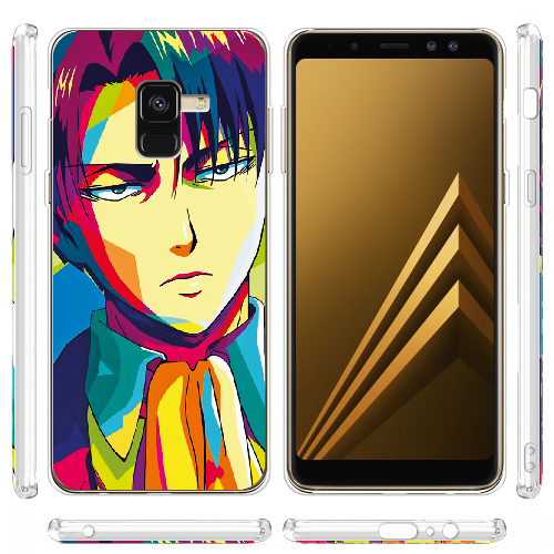 Чехол Boxface Samsung A530 Galaxy A8 2018 Attack on titan Levi Anime Pop