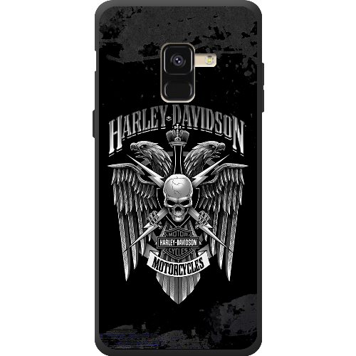 Чехол Boxface Samsung A530 Galaxy A8 2018 Harley Davidson skull and eagles