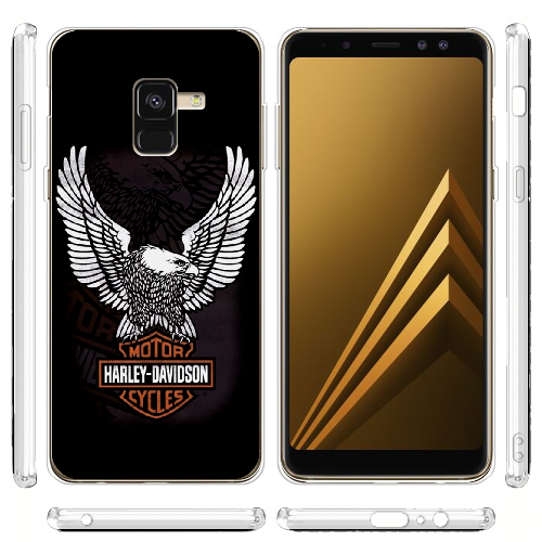 Чехол Boxface Samsung A530 Galaxy A8 2018 Harley Davidson and eagle