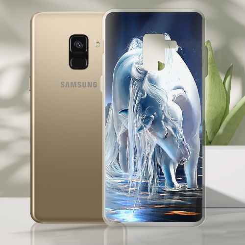 Чехол Boxface Samsung A530 Galaxy A8 2018 White Horse