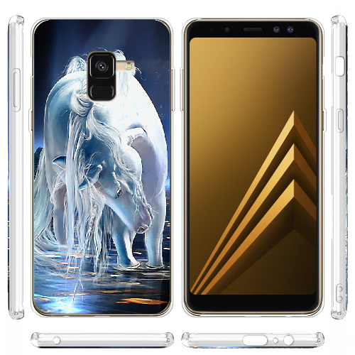 Чехол Boxface Samsung A530 Galaxy A8 2018 White Horse