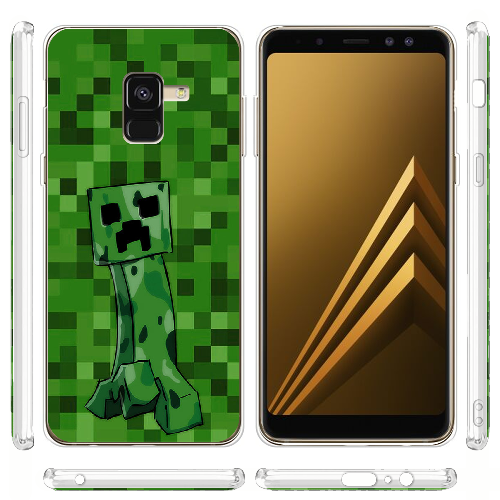 Чехол Boxface Samsung A530 Galaxy A8 2018 Minecraft Creeper