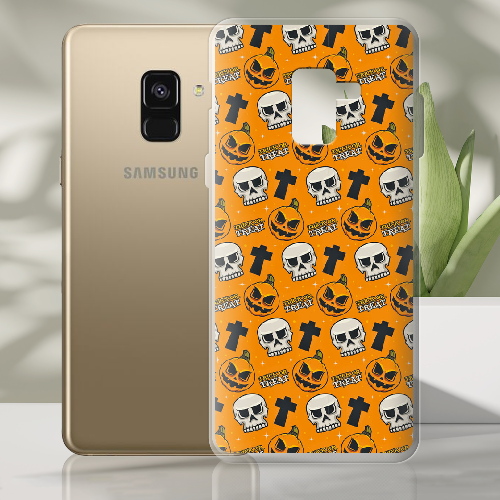 Чехол Boxface Samsung A530 Galaxy A8 2018 Хэллоуин Кошелек или жизнь