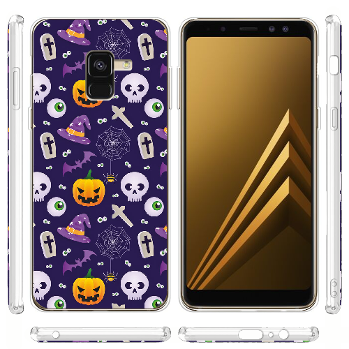 Чехол Boxface Samsung A530 Galaxy A8 2018 Halloween Purple Mood