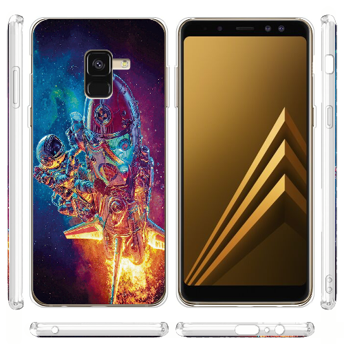 Чехол Boxface Samsung A530 Galaxy A8 2018 Astronaut in Space