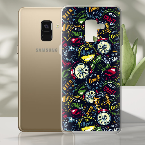 Чехол Boxface Samsung A530 Galaxy A8 2018 Bottle Caps