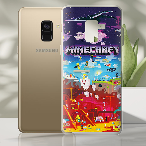 Чехол Boxface Samsung A530 Galaxy A8 2018 Minecraft World Beyond