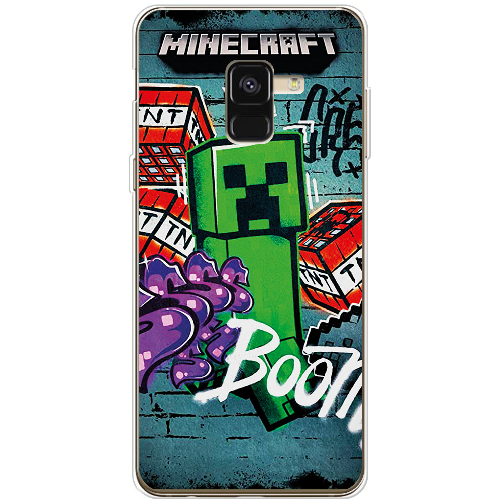 Чехол Boxface Samsung A530 Galaxy A8 2018 Minecraft Graffiti
