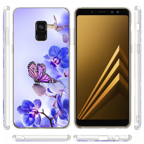 Чехол Boxface Samsung A530 Galaxy A8 2018 Orchids and Butterflies