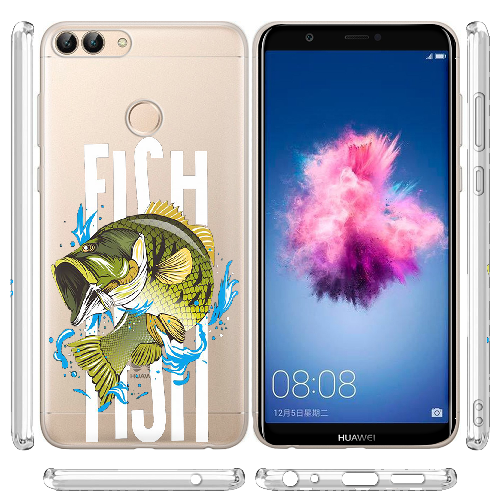 Чехол Boxface Huawei P Smart Bass fish