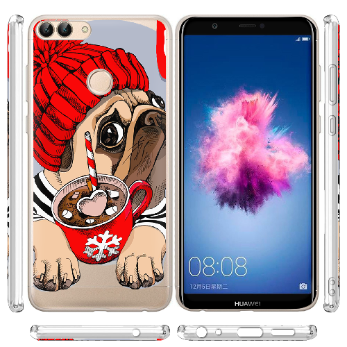 Чехол Boxface Huawei P Smart Winter Puggy