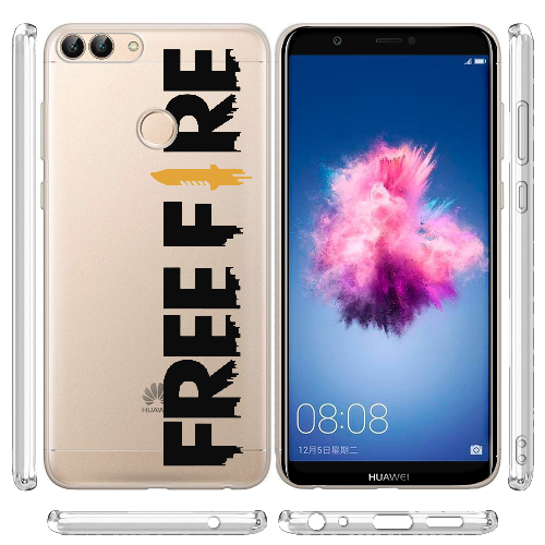 Чехол Boxface Huawei P Smart Черный Free Fire