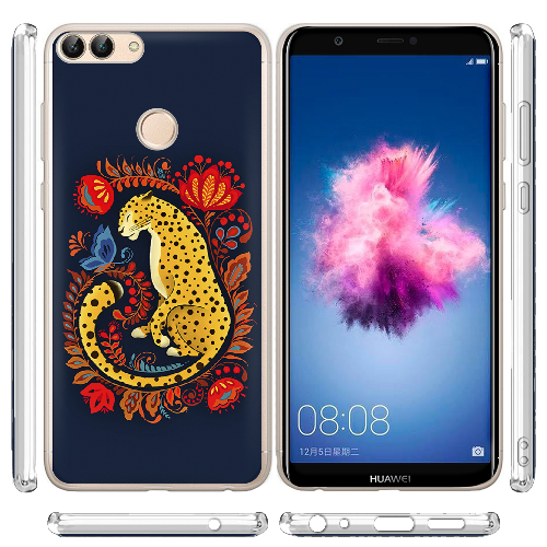 Чехол Boxface Huawei P Smart Petrykivka Leopard