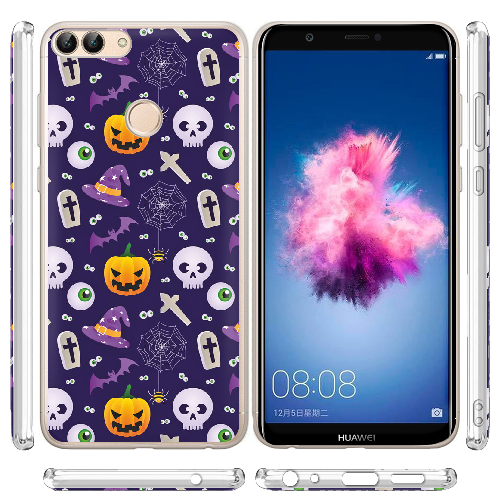 Чехол Boxface Huawei P Smart Halloween Purple Mood