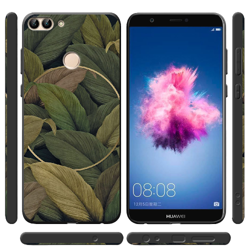 Чехол Boxface Huawei P Smart Green Leaf