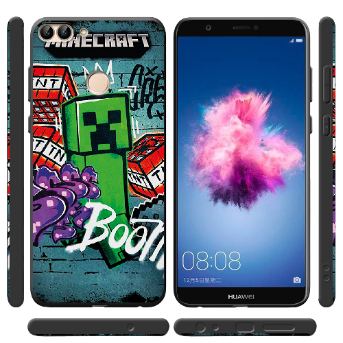 Чехол Boxface Huawei P Smart Minecraft Graffiti