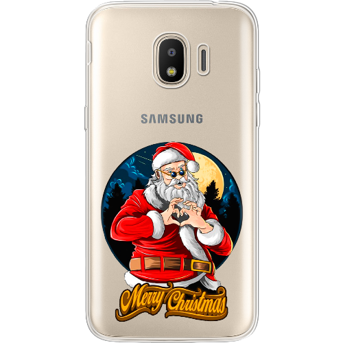 Чехол BoxFace Samsung J250 Galaxy J2 2018 Cool Santa and heart