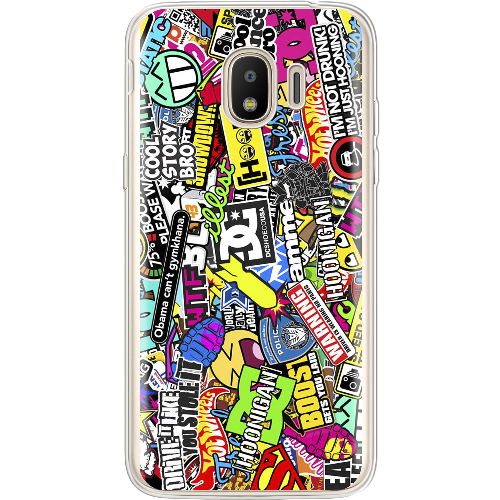 Чехол BoxFace Samsung J250 Galaxy J2 2018 Multicolored Inscriptions