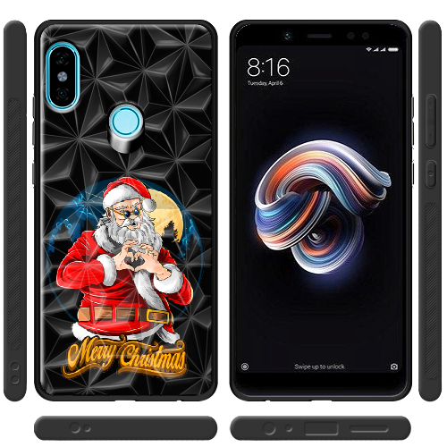 Чехол BoxFace Xiaomi Redmi Note 5 / Note 5 Pro Cool Santa and heart