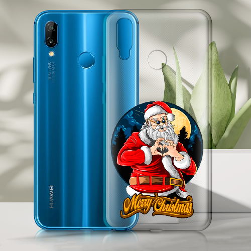 Чехол BoxFace Huawei P20 Lite Cool Santa and heart