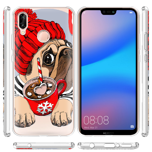 Чехол BoxFace Huawei P20 Lite Winter Puggy