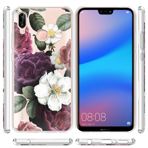 Чехол BoxFace Huawei P20 Lite Цветочные Темные Сны