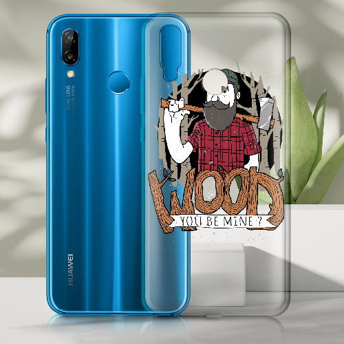 Чехол BoxFace Huawei P20 Lite Wood you be mine