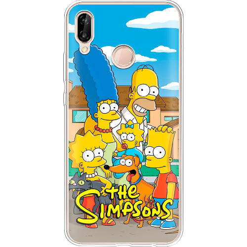 Чехол BoxFace Huawei P20 Lite the simpsons