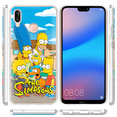 Чехол BoxFace Huawei P20 Lite the simpsons