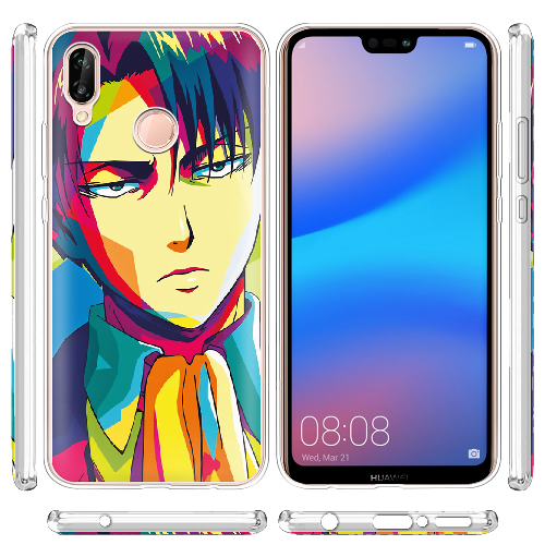 Чехол BoxFace Huawei P20 Lite Attack on titan Levi Anime Pop